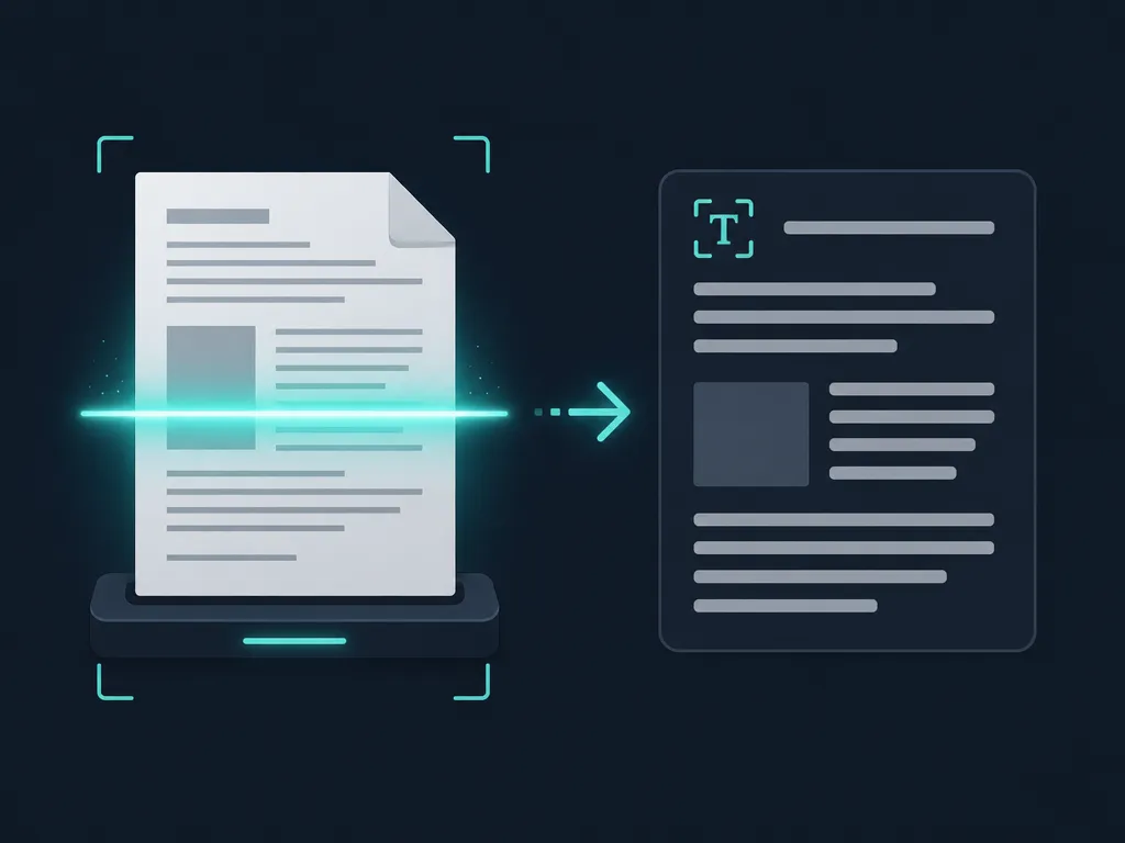 Scan to Text: an example converted to editable text on-device with SafeOCR